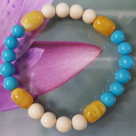 綠松石多寶彩石手鏈