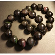 彩虹眼黑曜石手串