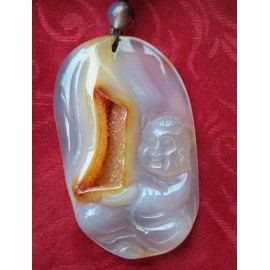 天然玉髓造型吊墜