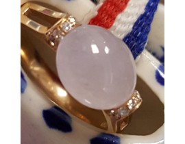 冰紫玉石戒指